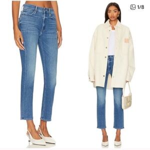 MOTHER Rider Midrise ankle sz 27 Wish on a Star wash